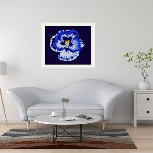 Boundless Imagination (Pansy in Blue and White)
