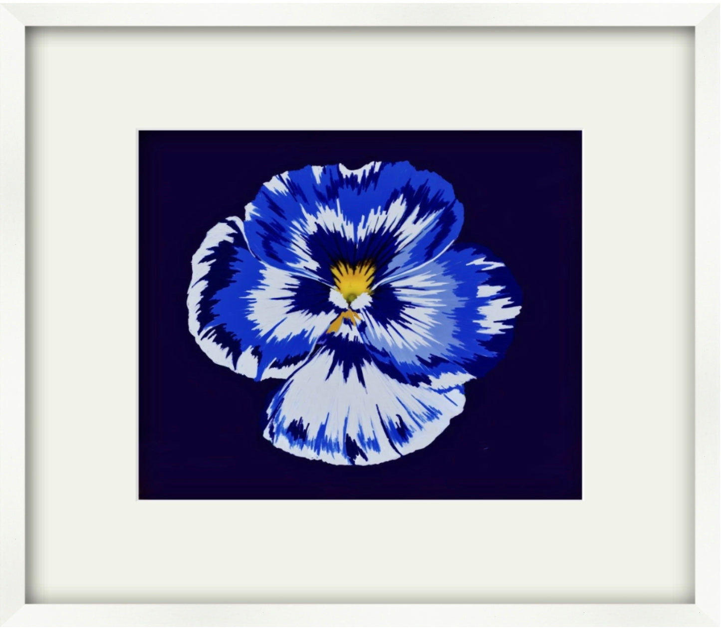 Boundless Imagination (Pansy in Blue and White)