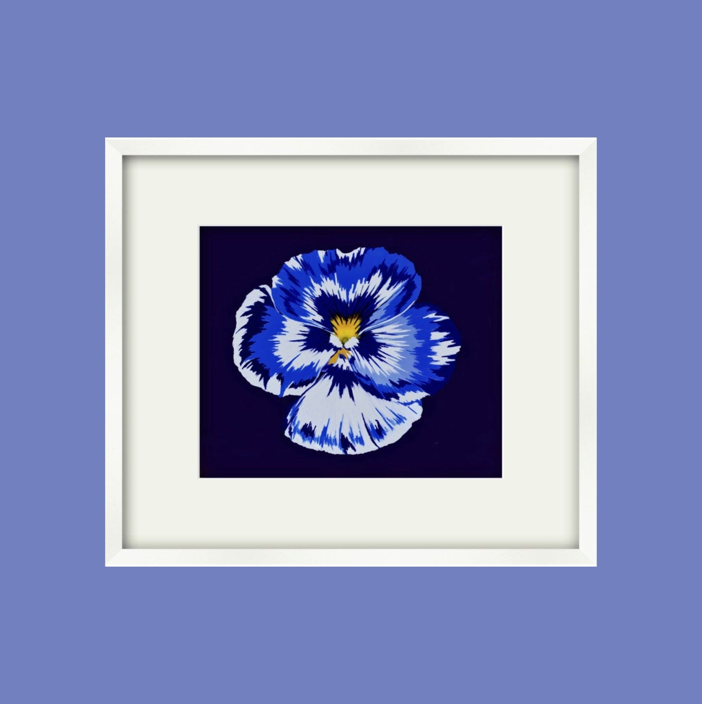 Boundless Imagination (Pansy in Blue and White)